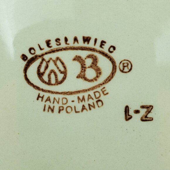 Polish Pottery Brown Circles Soup Bowls Brown Spot Cereal Bowls - Picture 5 of 9